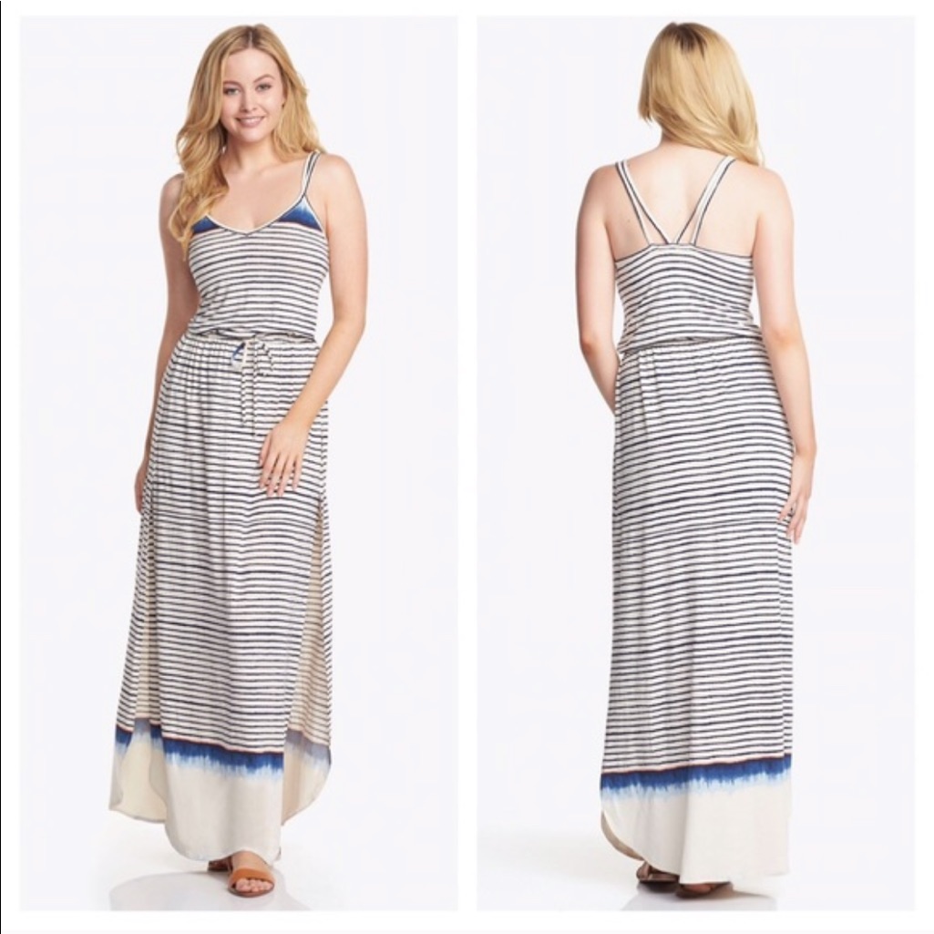 Nwt Tart Abigail Maxi Dress Stripe Tie Dye S